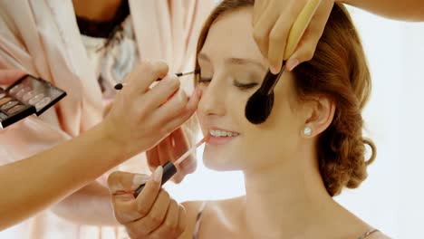 bride getting ready for wedding 4k 4k