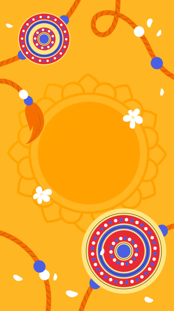 Motion Graphic of Flat background for raksha bandhan festival celebration