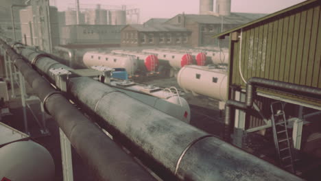 equipment of the fuel terminal of the international airport