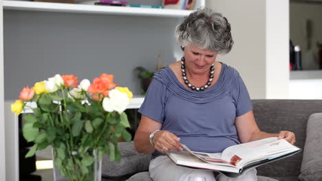 Mujer-Leyendo-Un-Libro-En-El-Sofá