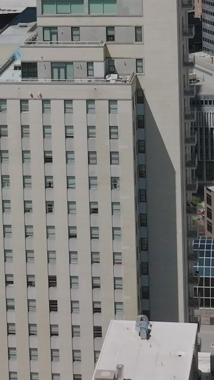 Vista del centro di Dallas, Texas, dall'alto durante il giorno