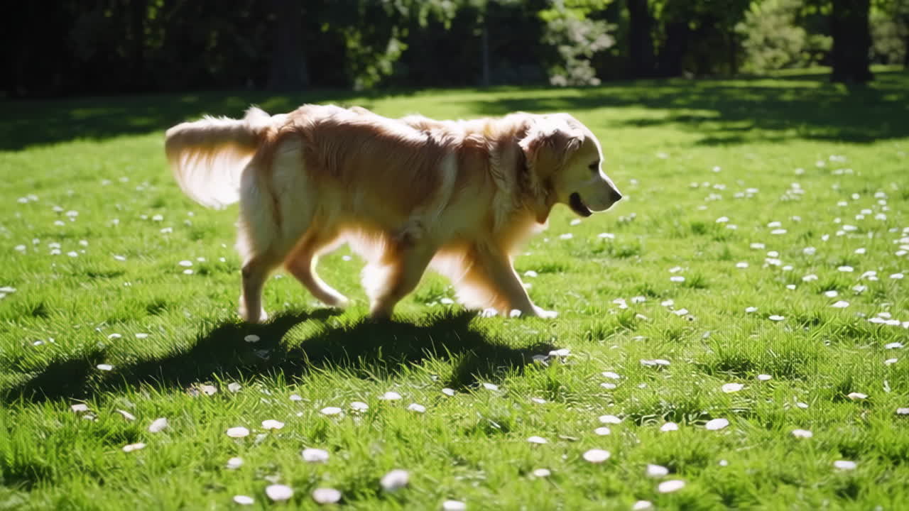 Golden Retriever in a Park