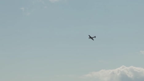 World-War-II-P52-Mustang-plane-flying-by