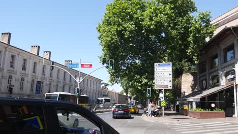 istanbul city street scene with traffic and landmarks
