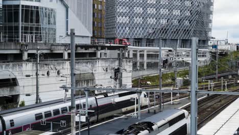 train station in a modern city