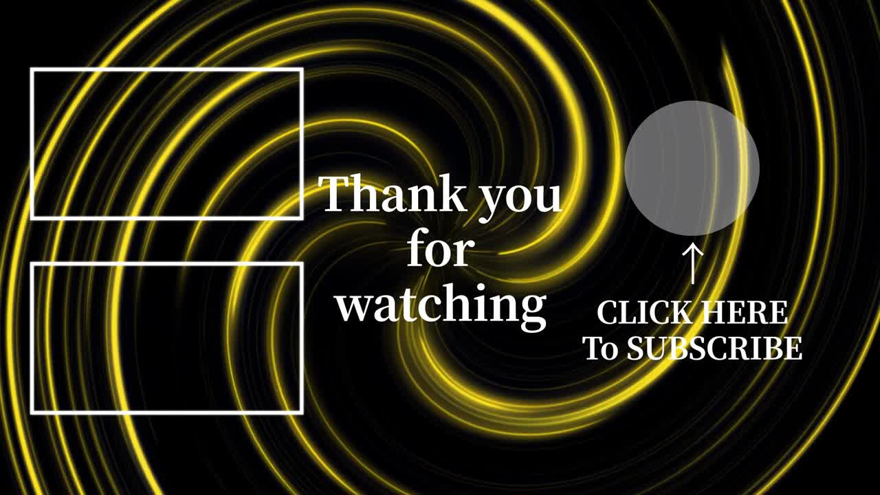 보르텍스 네온 엔드 카드 엔딩 스크린 모션 그래픽