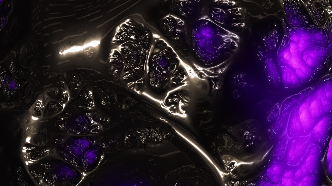 vibrante objeto renderizado en 3d intrincado patrón circular en color púrpura y negro