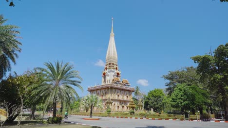 buddhist temple wat chalong famous landmark travel destination summer.phuket, thailand.