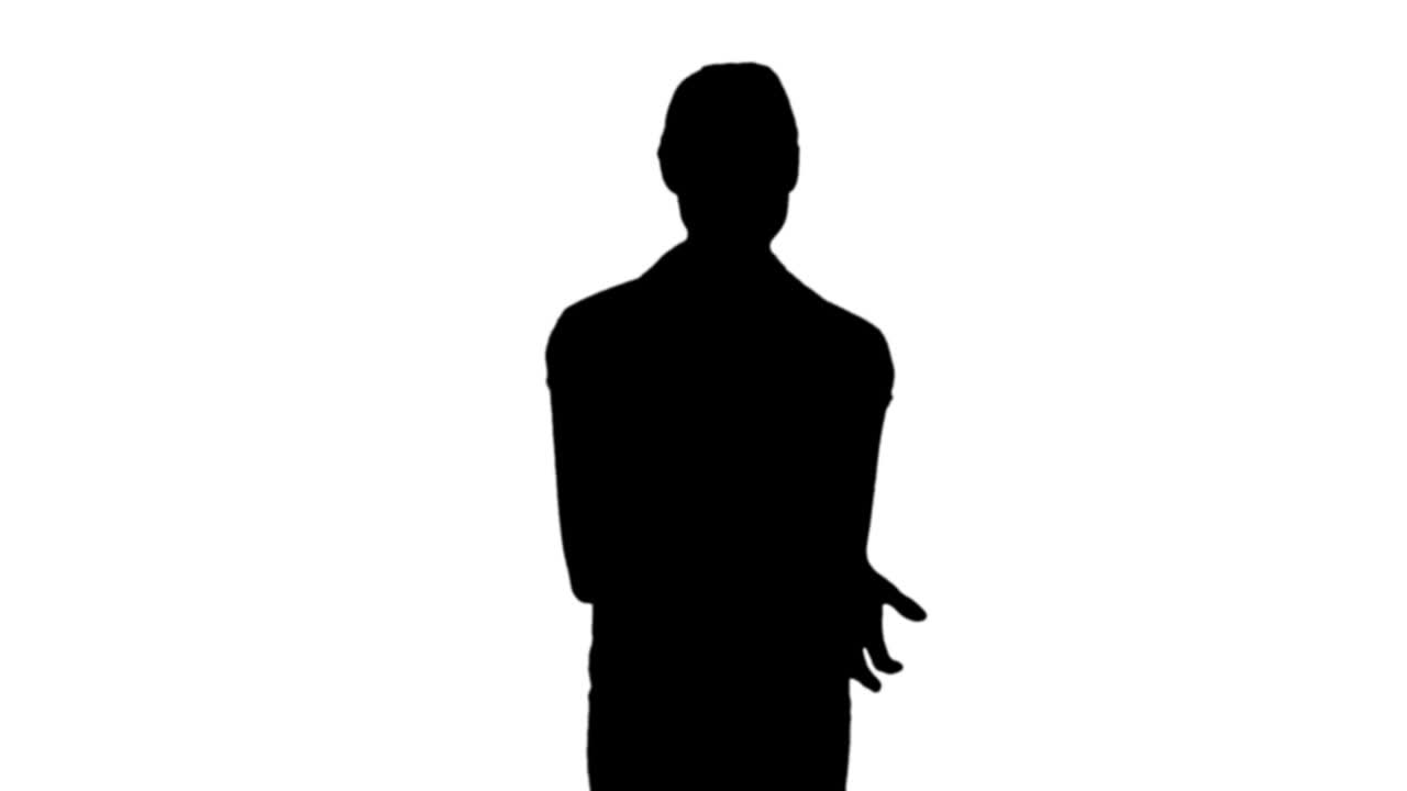 검은 실루의 여성이 손목 통증을 겪고 있습니다.