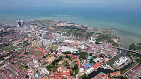 land reclamation to build housing area in melaka malaysia