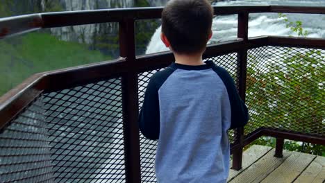 a beautiful slow motion view of mesa falls in idaho