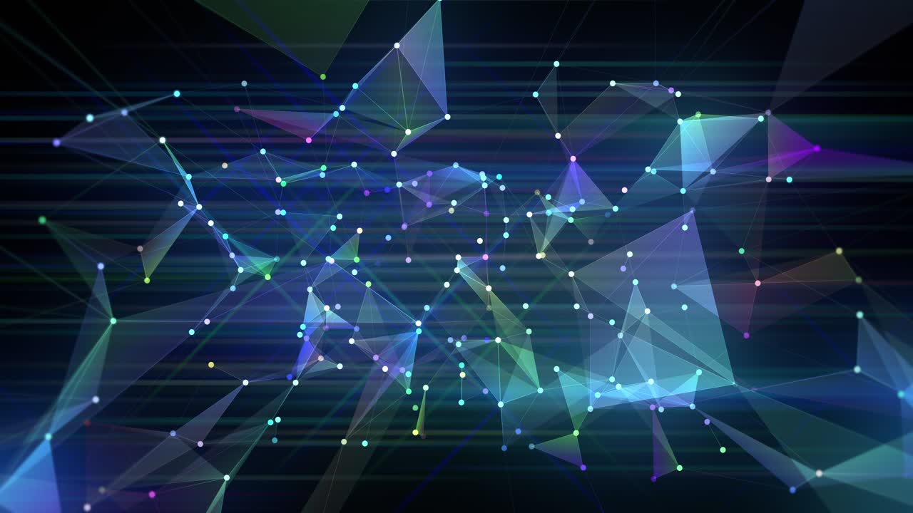 현대적인 모양의 추상적인 애니메이션 컬러 루프