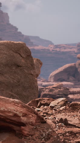 paisaje del cañón de las rocas rojas