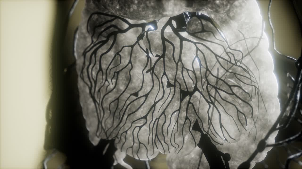 resonancia magnética de contraste de los órganos del cuerpo humano
