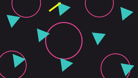 colors lines and geometric figures animation