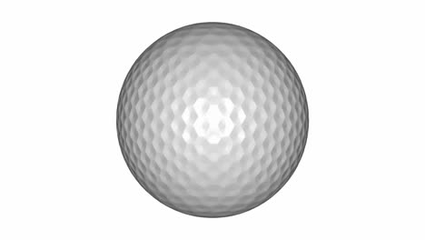 3d animation of a golf ball