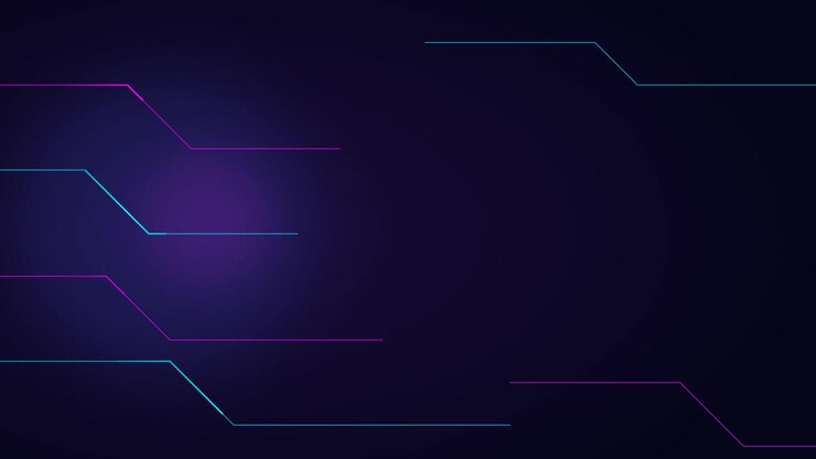 Sfondo Digitale Astratto con Linee Geometriche al Neon Luminose