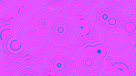pulsating pattern of circles and rings on colored background. design. flat rotating pattern with pulsating circles. moving and changing circles pulsate on colored backdrop