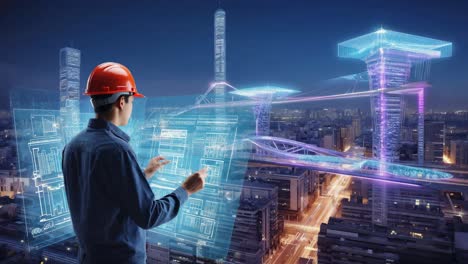 futuristic city architecture development
