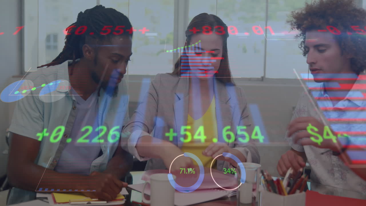 Animation of data processing over diverse students