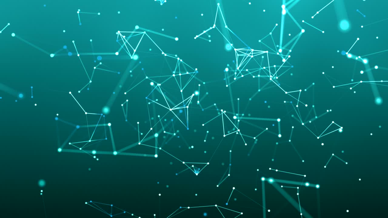 absract geometry background with lines and dots