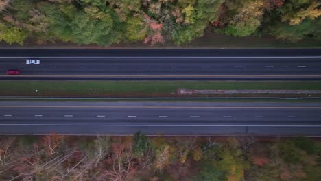 highway in united states during autumn