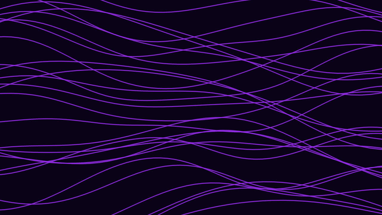 Neon purple waves on dark space