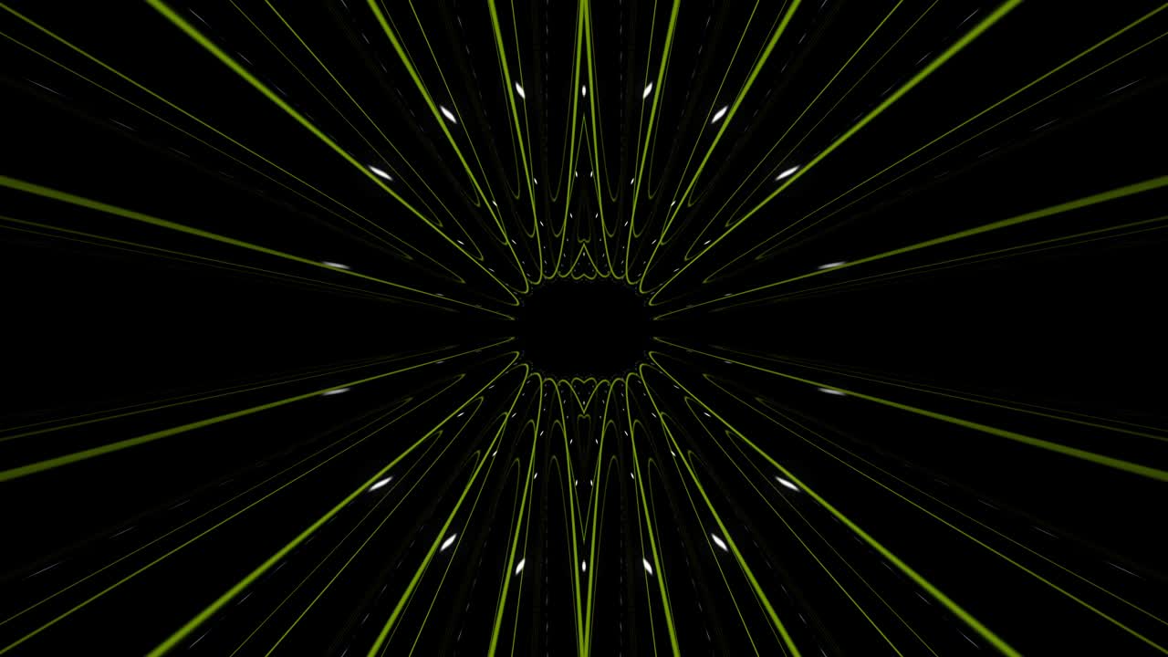 Colorful Kaleidoscopic Rings Animation Background Loop