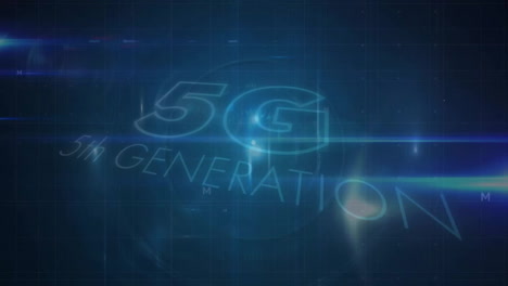 Animation-of-network-of-connections-over-5g-5th-generation-text-on-black-background