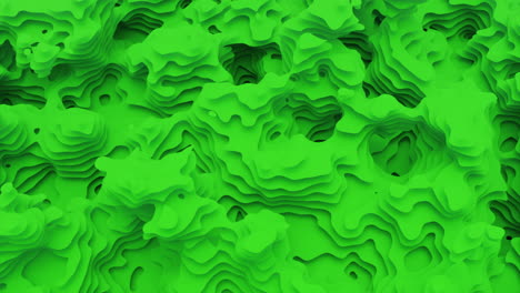 abstract green 3d relief pattern