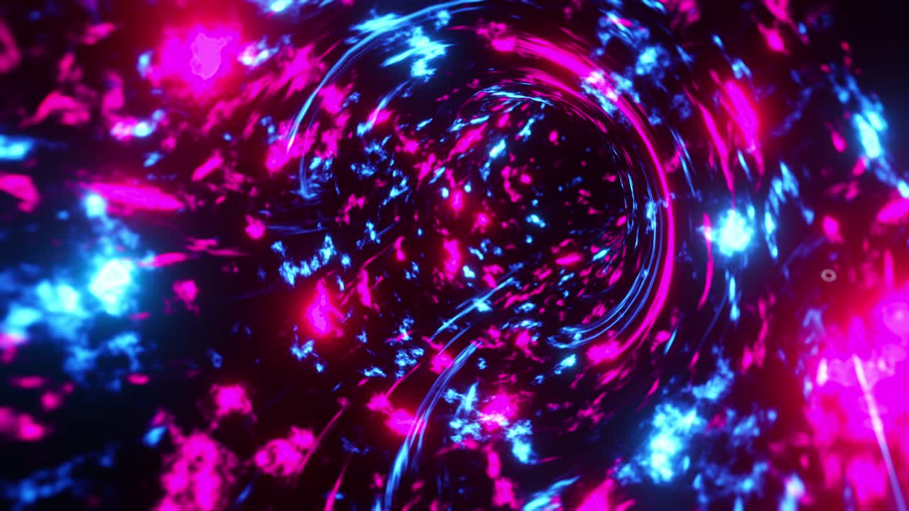 Abstract blue and pink swirl. Infinitely looped animation