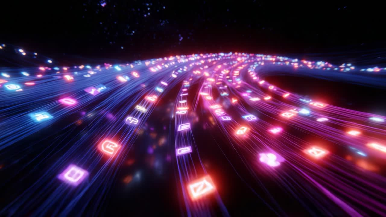 Dynamic Flow of Digital Connections: Exploring the Vibrant Network of Social Media Symbols and Icons Illuminating the Pathway to Virtual Interaction and Community Engagement in the Digital Landscape