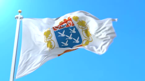 bandera de la ciudad rusa y capital de chuvashia, cheboksary, rusia.