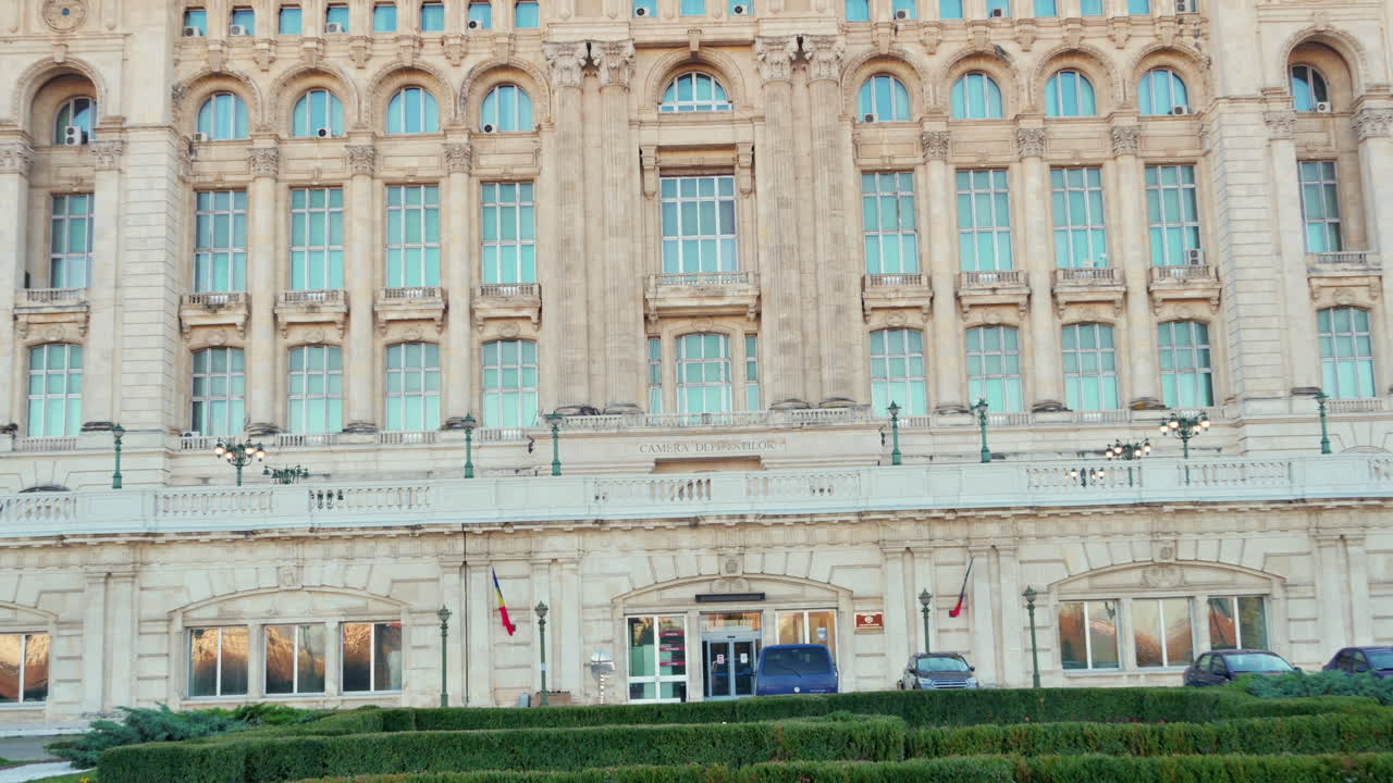 Palace of Parliament building in Bucharest, Romania