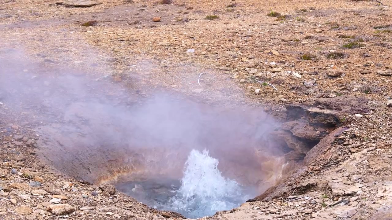 Sorgente termale geotermica in Islanda.