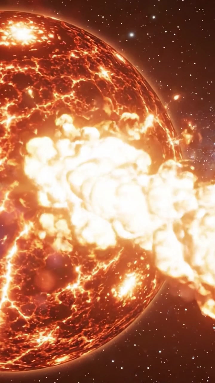 Explosive Solar Activity: A Close-Up Exploration of a Fiery Star in Space, Capturing Dramatic Eruptions and Cosmic Beauty in Stunning Detail