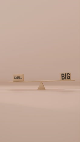 veritcal video of small and big balancing on seesaw
