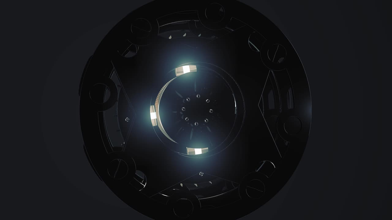 progettazione metallica 3d astratta