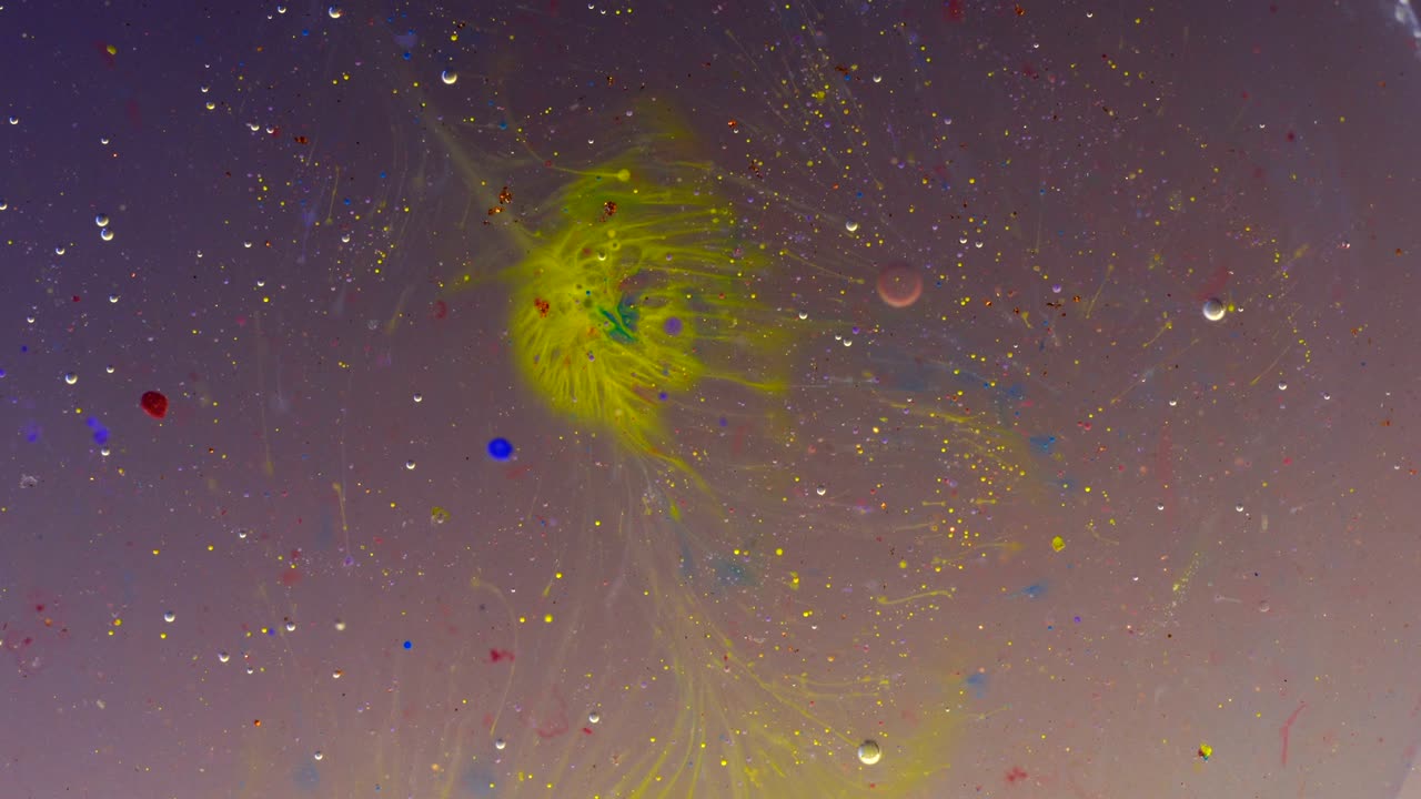 burbujas de aceite de color abstracto