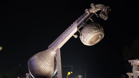 40-Feet-Veena-In-Ayodhya-As-Tribute-To-Lata-Mangeshkar-video-taken-at-Lata-Mangeshkar-Chowk-yodhya-Uttarpradesh-India-Mar-06-2024