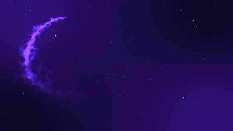 magic particle animation glowing shooting stars in nighttime twinkle sky universe astronomy background overlay dark indigo purple