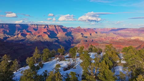 picturesque landscapes of the grand canyon in arizona, usa - aerial drone shot