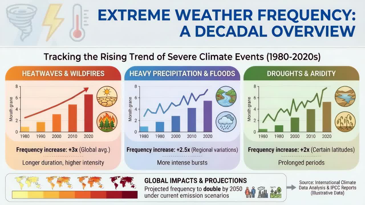 Tracking the Rising Trend of Severe Climate Events (1980-2020s)
