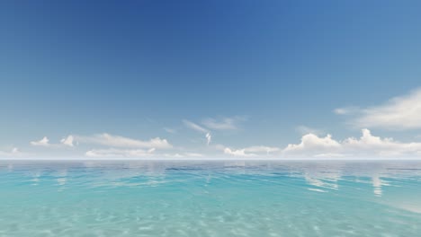 pure tropical ocean fresh nature sunlight sky sea wave 4k