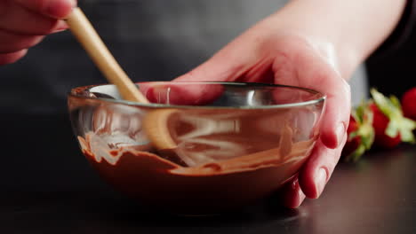 chocolate dipping strawberries