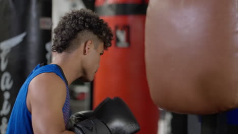 sesión de entrenamiento de boxeo