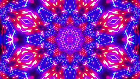 vj loop blue red neon kaleidoscope 011