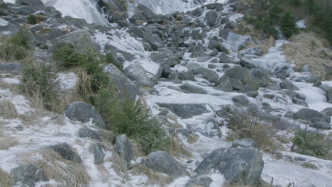 italian mountains icy waterfall pan left-right hd bmcc 25p apple prores 4-2-2