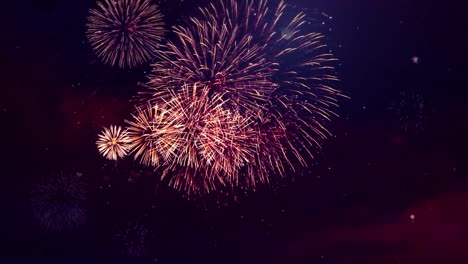 the magical particle fireworks explosions sparkle explosion glow loop animation background birthday