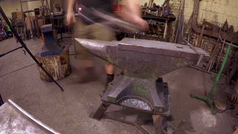 blacksmith metal forging in 4k